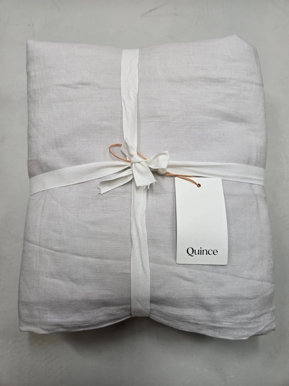 NWT QUINCE Set Of 2 48x84 European Linen Curtains Cloud 9280